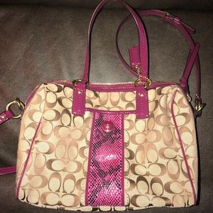Brown coach bag